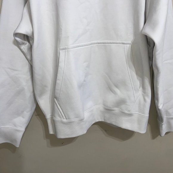 Nike NRG Solo Swoosh Fleece Hoodie Phantom White Heavyweight Men CV0552-030 - Picture 3 of 10